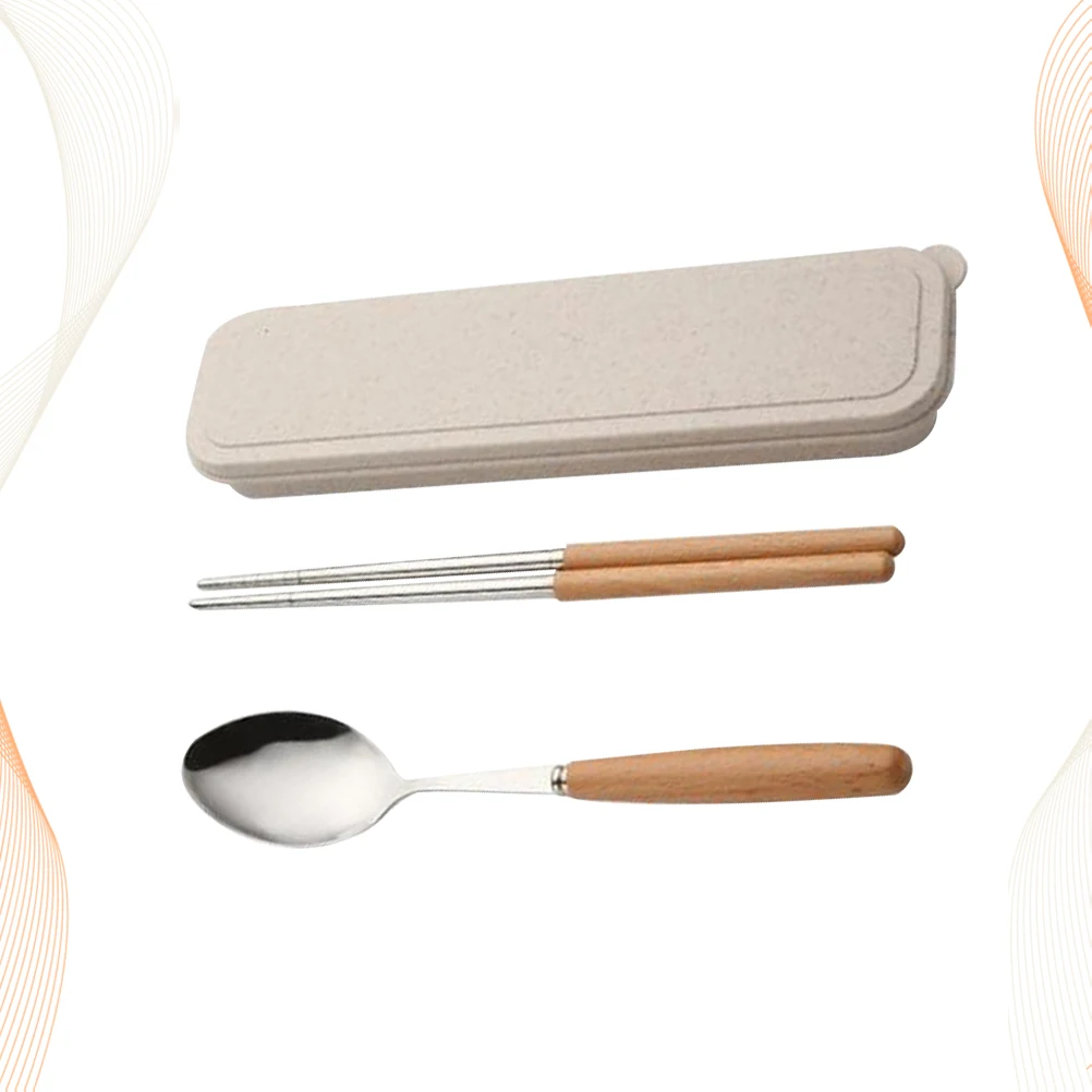 2pcs Wooden Handle Spoon Chopsticks Set Food Grade Stainless Steel Portable Tableware Cutlery for Travel Camping Picnic
2pcs Wooden Handle Spoon Chopsticks Set Food Grade Stainless Steel Portable Tableware Cutlery for Travel Camping Picnic
