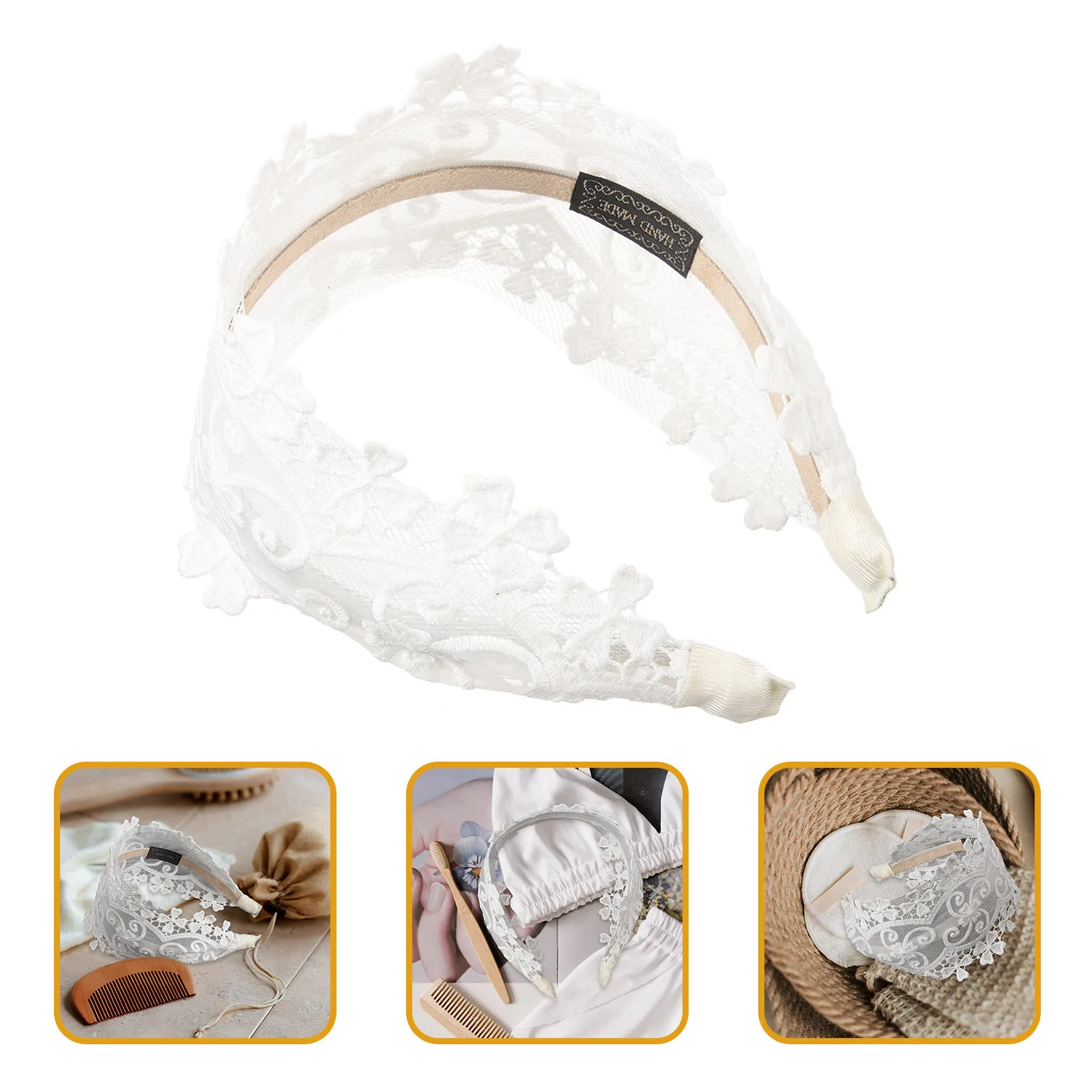 Women Lace Headband Wide Decorative Headband Soft Lightweight Fabric Hair Accessory for Ladies Concerts Special Occasions
Women Lace Headband Wide Decorative Headband Soft Lightweight Fabric Hair Accessory for Ladies Concerts Special Occasions