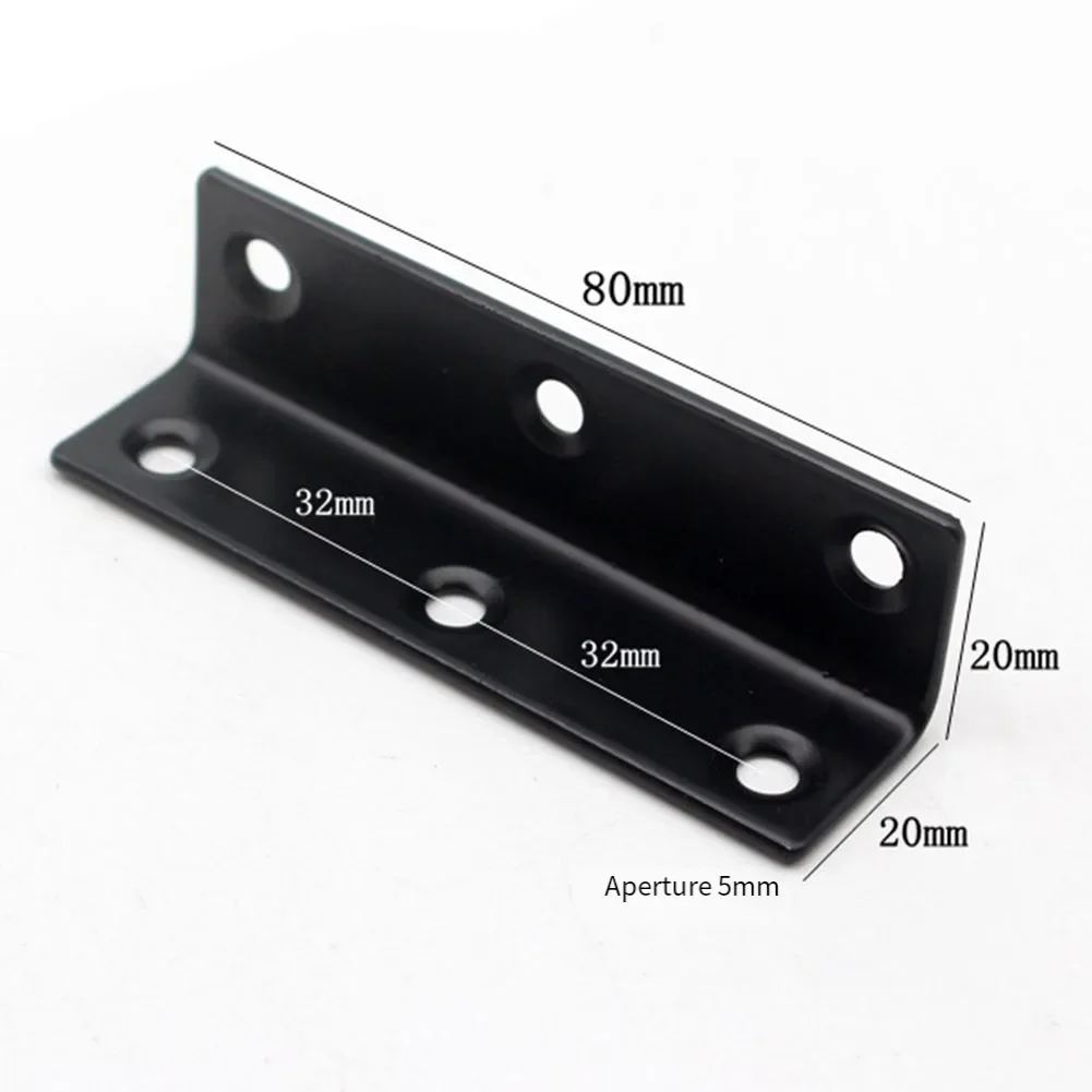 80*20*20mm Black L Brackets Reinforcing Corner Brackets For Wood Corner Brackets 6-Hole Design Enhances Furniture Stability
80*20*20mm Black L Brackets Reinforcing Corner Brackets For Wood Corner Brackets 6-Hole Design Enhances Furniture Stability