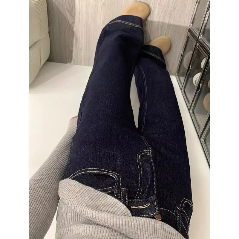 Fce Lined Denim Blue Anti-Fading Micro Flared Jeans Women's Autumn Winter Loose Slimming Drapey Bell Bot Casual Cotton...
Fce Lined Denim Blue Anti-Fading Micro Flared Jeans Women's Autumn Winter Loose Slimming Drapey Bell Bot Casual Cotton...