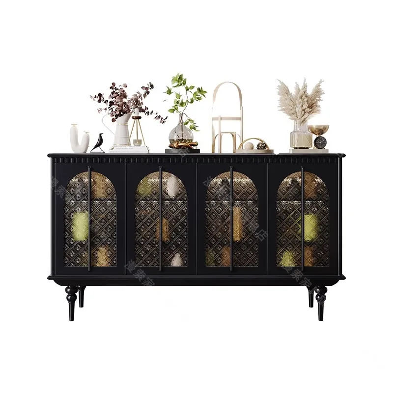 YJQ French retro style dining side cabinet light luxury high-end glass door decorative entrance storage cabinet
YJQ French retro style dining side cabinet light luxury high-end glass door decorative entrance storage cabinet