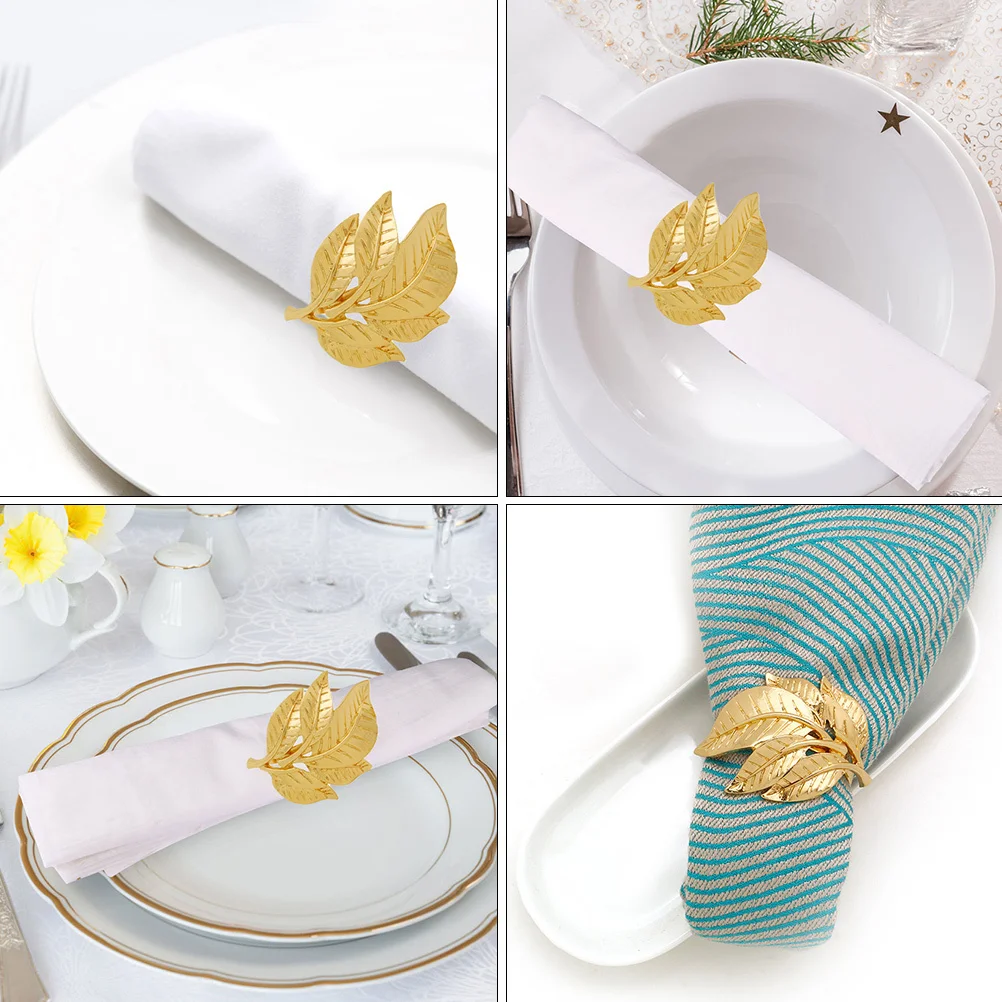 4Pcs Reusable Alloy Napkin Buckles Noble Temperament Dining Table Accessory for Festivals Weddings Napkin Ring
4Pcs Reusable Alloy Napkin Buckles Noble Temperament Dining Table Accessory for Festivals Weddings Napkin Ring