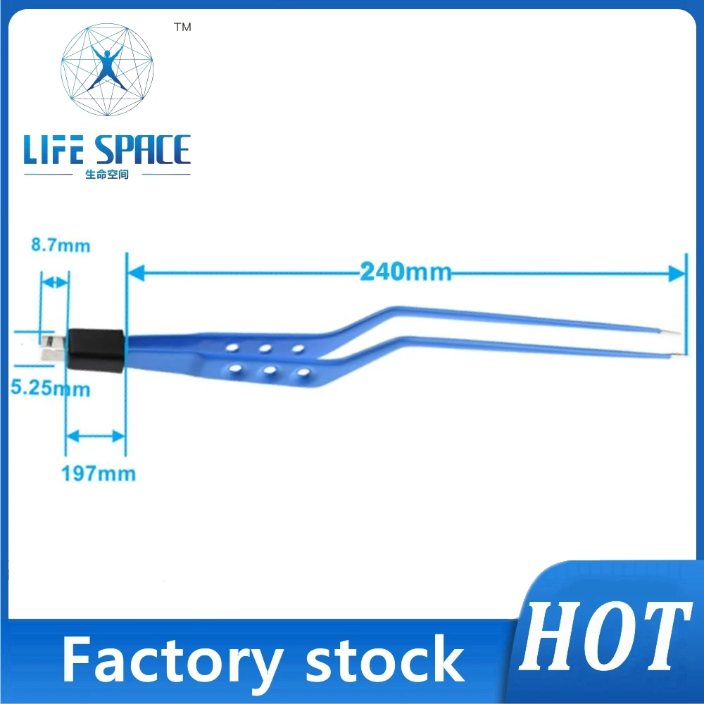 EMAC-24010C Reusable Bipolar Forcep for Aesculap fiche plate tab connector,Electrocoagulation Tweezers Electrode Connection
EMAC-24010C Reusable Bipolar Forcep for Aesculap fiche plate tab connector,Electrocoagulation Tweezers Electrode Connection