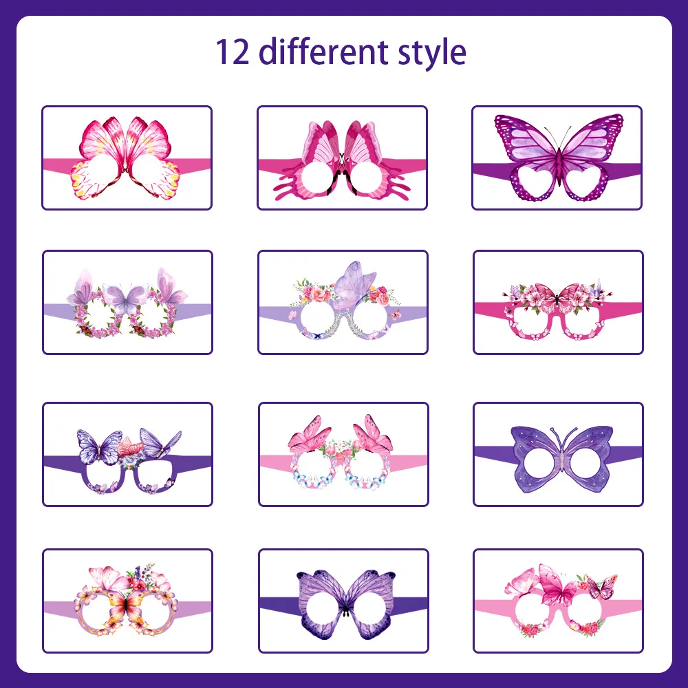 12Butterfly Party Favors Spring Butterfly Party Decoration Paper Eyeglasses Photo Props for Spring Holiday Birthday Decorations
12Butterfly Party Favors Spring Butterfly Party Decoration Paper Eyeglasses Photo Props for Spring Holiday Birthday Decorations