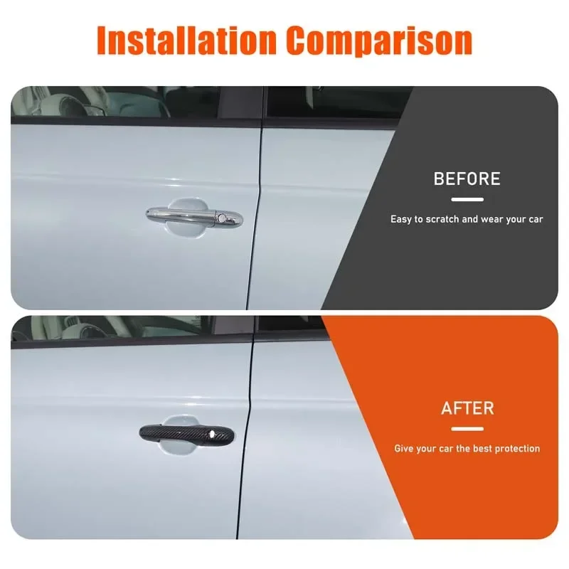 ABS Carbon Fiber For Fiat 500 2007-2025+Car styling Car Exterior Handle Decorative Cover Sticker Car Protection Accessories 4Pcs
ABS Carbon Fiber For Fiat 500 2007-2025+Car styling Car Exterior Handle Decorative Cover Sticker Car Protection Accessories 4Pcs