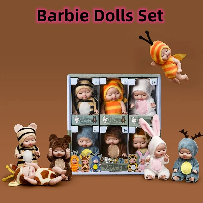 6 Pieces Barbie Dolls Princess Girl Toy Gift Box Cute Animal Insect-shaped Dolls, The Ideal Birthday Gift Holiday Gift
6 Pieces Barbie Dolls Princess Girl Toy Gift Box Cute Animal Insect-shaped Dolls, The Ideal Birthday Gift Holiday Gift
