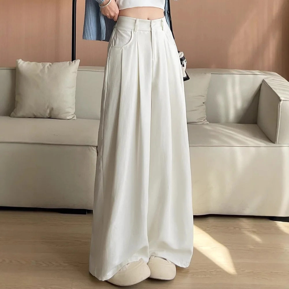 Summer New Women's Pants High-waisted Casual Loose Cotton and Linen Suit Wide-leg Pants Trousers
Summer New Women's Pants High-waisted Casual Loose Cotton and Linen Suit Wide-leg Pants Trousers