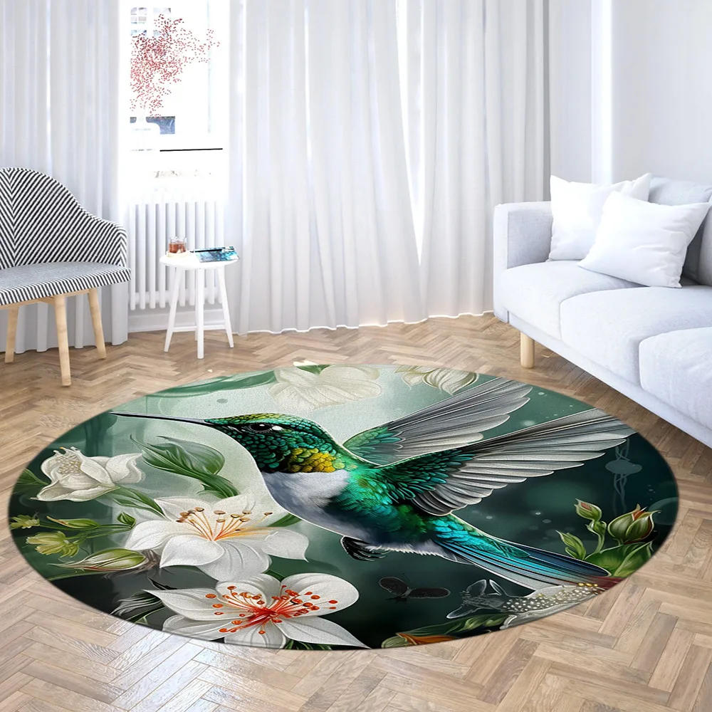 Floral Hummingbird Round Carpet White Flowers Plant Bird Modern Home Living Room Bedroom DecorFlannel Entrance Mats Floor Rugs
Floral Hummingbird Round Carpet White Flowers Plant Bird Modern Home Living Room Bedroom DecorFlannel Entrance Mats Floor Rugs