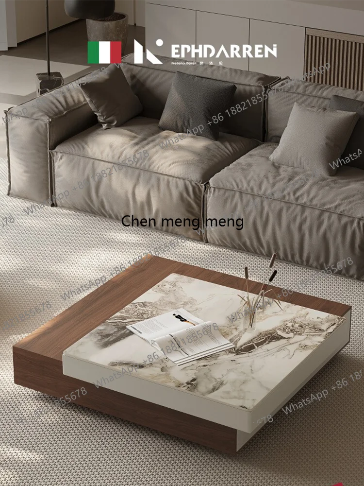 minimalist square coffee table living room coffee table solid wood home coffee table rock slab rotating high-end light luxury
minimalist square coffee table living room coffee table solid wood home coffee table rock slab rotating high-end light luxury