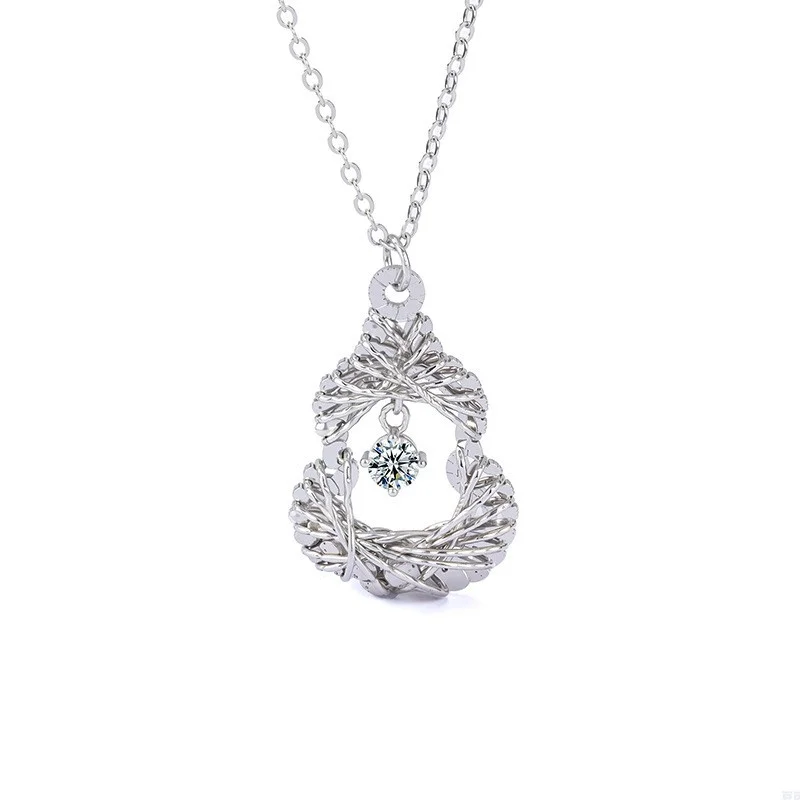 ZFSILVER Fashion 925 Silver Trendy Luxury Moissanite Design Gourd Necklace For Charm Women Accessories Party Jewelry Gift XMZ199
ZFSILVER Fashion 925 Silver Trendy Luxury Moissanite Design Gourd Necklace For Charm Women Accessories Party Jewelry Gift XMZ199