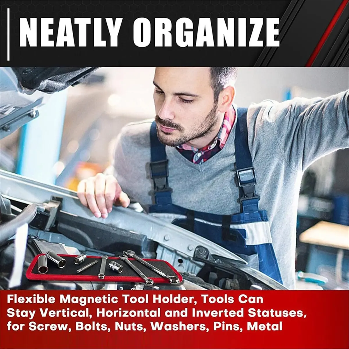 A654P ~Magnetic Pad Flexible Tool Holder and Mat Tray Portable and Storage for Screws and Wrenches Auxiliary S
A654P ~Magnetic Pad Flexible Tool Holder and Mat Tray Portable and Storage for Screws and Wrenches Auxiliary S
