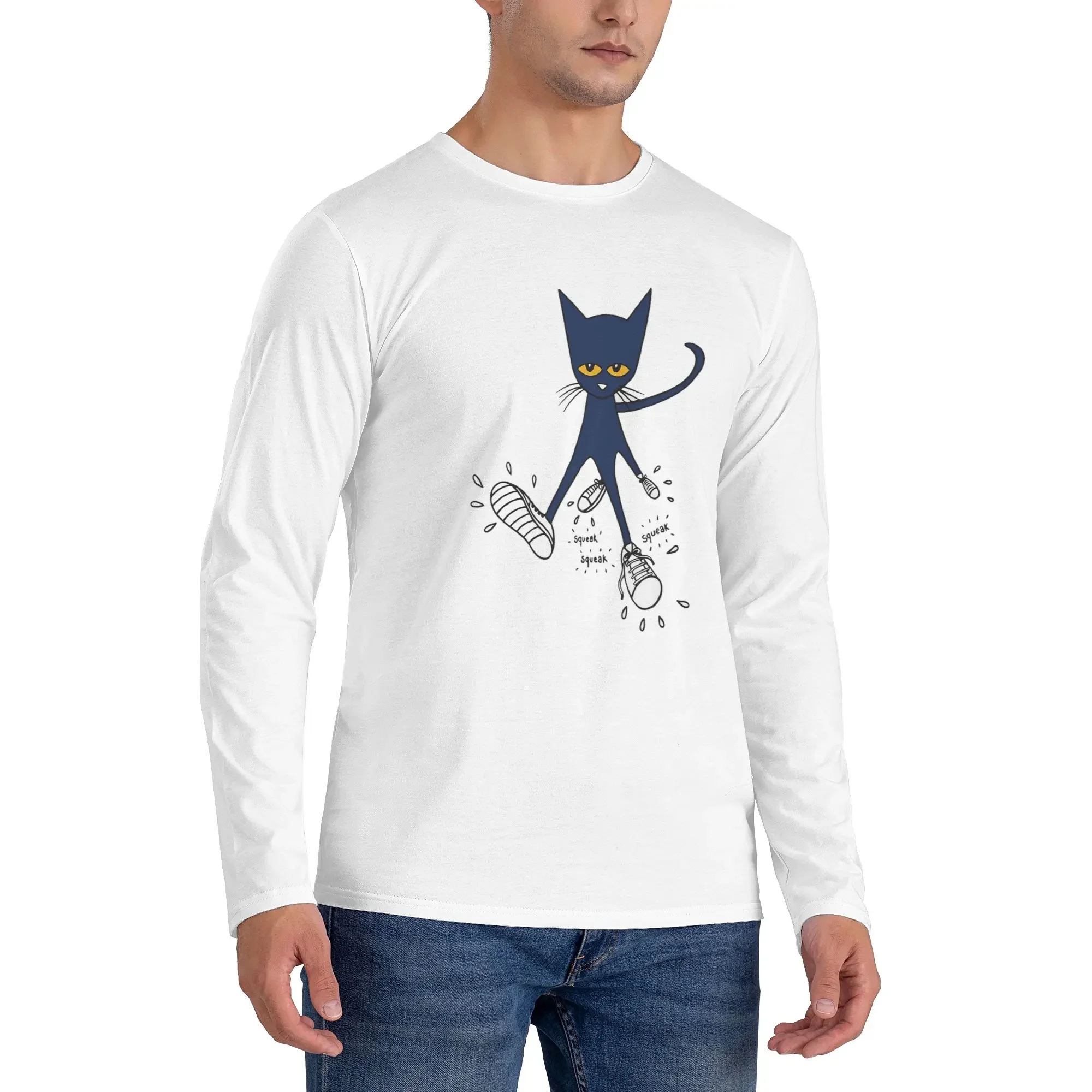 Pete the cat 3 Men's Long Sleeved T-shirt Breathable Round Neck T shirts Spring and Autumn Men tops
Pete the cat 3 Men's Long Sleeved T-shirt Breathable Round Neck T shirts Spring and Autumn Men tops