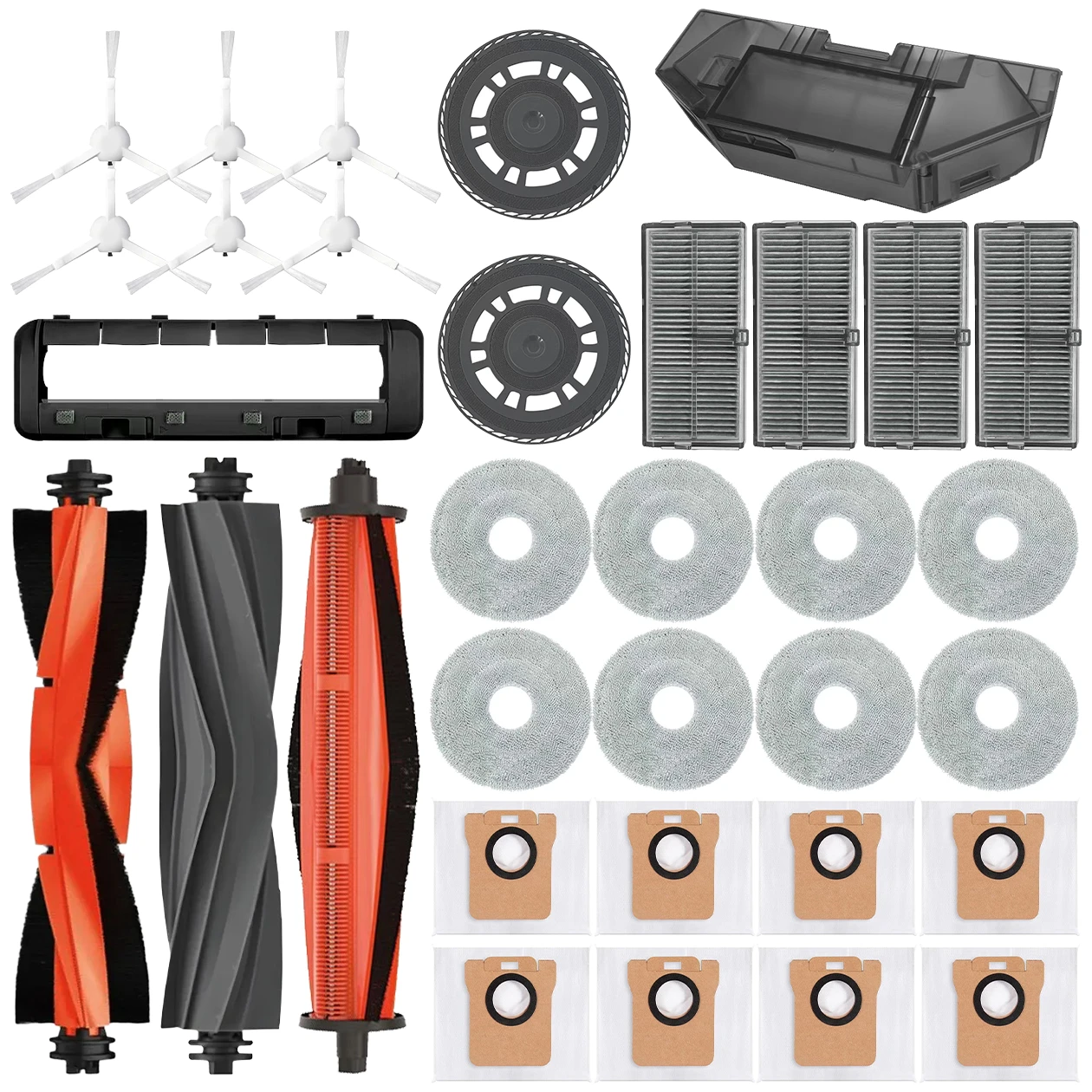 For Xiaomi Mijia M30S D103CN Robot Vacuum Spare Parts Consumables Main Side Brush Hepa Filter Mop Cloth Dust Bag Accessories
For Xiaomi Mijia M30S D103CN Robot Vacuum Spare Parts Consumables Main Side Brush Hepa Filter Mop Cloth Dust Bag Accessories