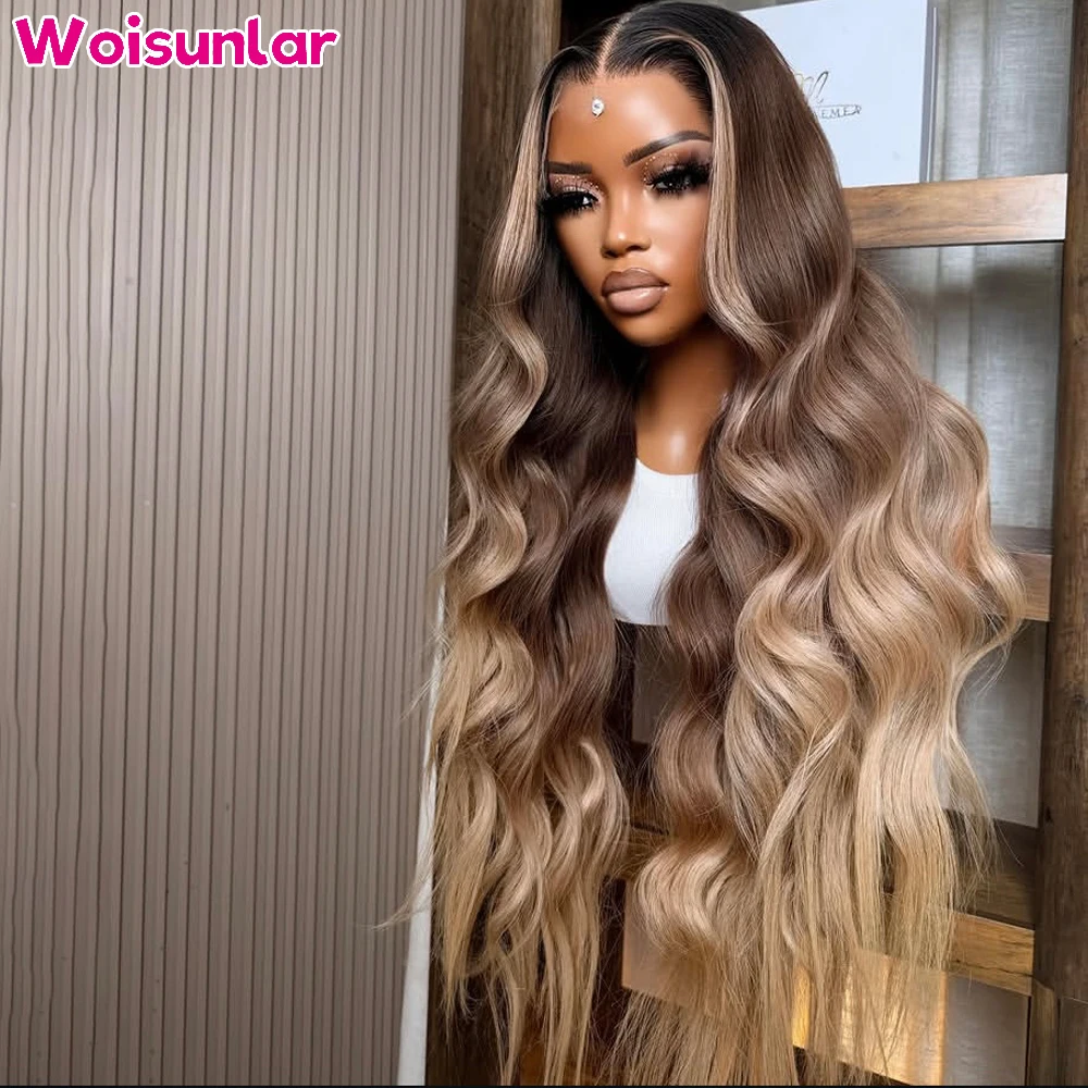 36 inches Ombre Brown and Blonde Front Lace wig human hair 13x4 Transparent Lace body wave Black Women Natural 100% Human hair
36 inches Ombre Brown and Blonde Front Lace wig human hair 13x4 Transparent Lace body wave Black Women Natural 100% Human hair
