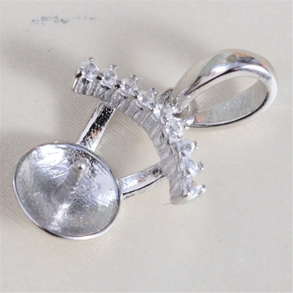 S925 Sterling Silver Pearl Pendant Setting, DIY Empty Bezel Cup Jewelry Supplies for Craft Making, Hollow Prong Pendant Findings
S925 Sterling Silver Pearl Pendant Setting, DIY Empty Bezel Cup Jewelry Supplies for Craft Making, Hollow Prong Pendant Findings