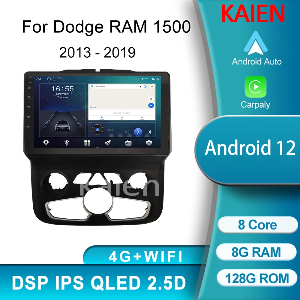 KAIEN Android 12 Car stereo Radio Multimedia Video Player Navigation GPS For Dodge RAM 1500 2500 2013-2019 Head Unit Carplay 4G
KAIEN Android 12 Car stereo Radio Multimedia Video Player Navigation GPS For Dodge RAM 1500 2500 2013-2019 Head Unit Carplay 4G