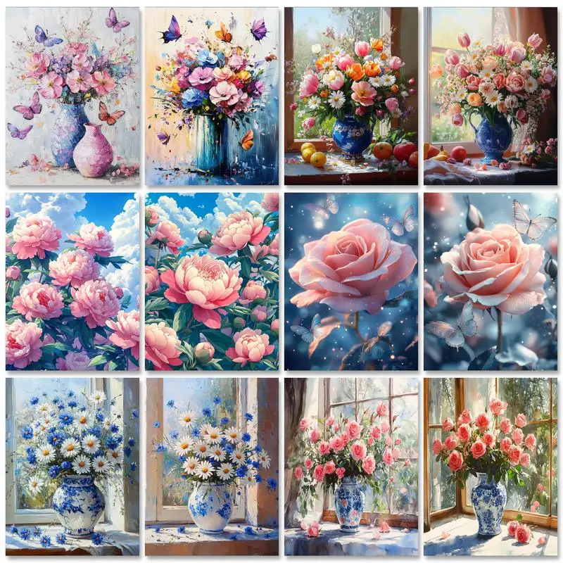 RUOPOTY Frame Painting By Numbers Kits Flowers Diy Picture With Numbers For Adults Modern Wall Art Home Decors
RUOPOTY Frame Painting By Numbers Kits Flowers Diy Picture With Numbers For Adults Modern Wall Art Home Decors