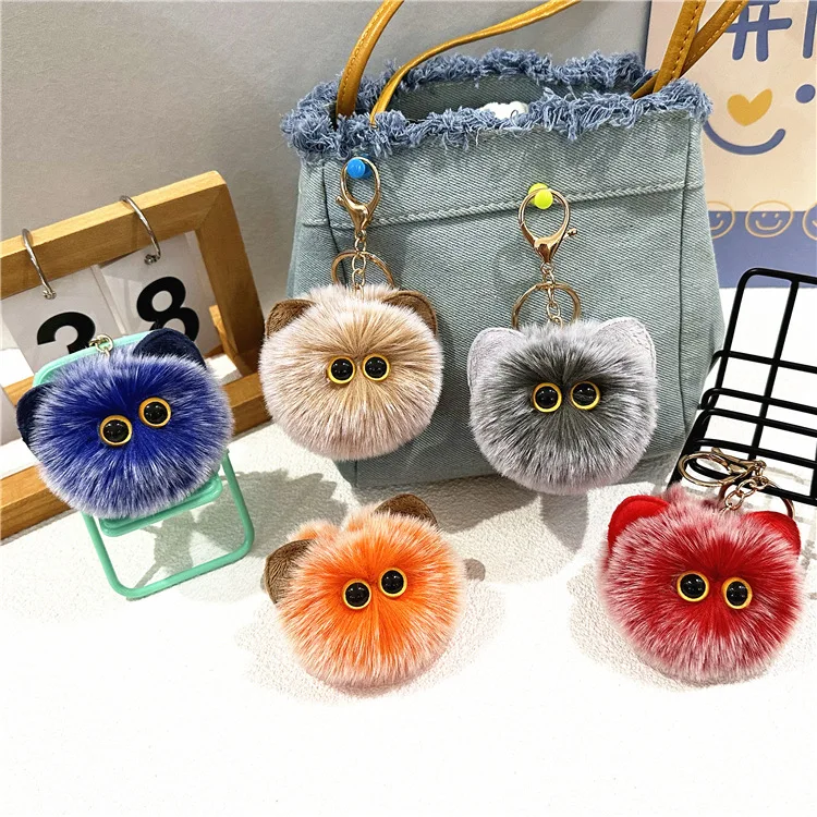 Cute Coloured Plush Ball Cat Keyring Simulation Soft Kitten Plush Stuffed Toy Backpack Charm Keyring For Birthday Xmas Gift
Cute Coloured Plush Ball Cat Keyring Simulation Soft Kitten Plush Stuffed Toy Backpack Charm Keyring For Birthday Xmas Gift