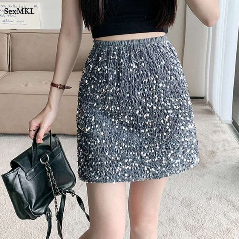Повседневные черные мини-юбки с блестками, женские 2026, модная облегающая юбка с высокой талией Faldas, корейская тонкая сексуальная женская юбка Kawaii A Line Micro
Повседневные черные мини-юбки с блестками, женские 2026, модная облегающая юбка с высокой талией Faldas, корейская тонкая сексуальная женская юбка Kawaii A Line Micro