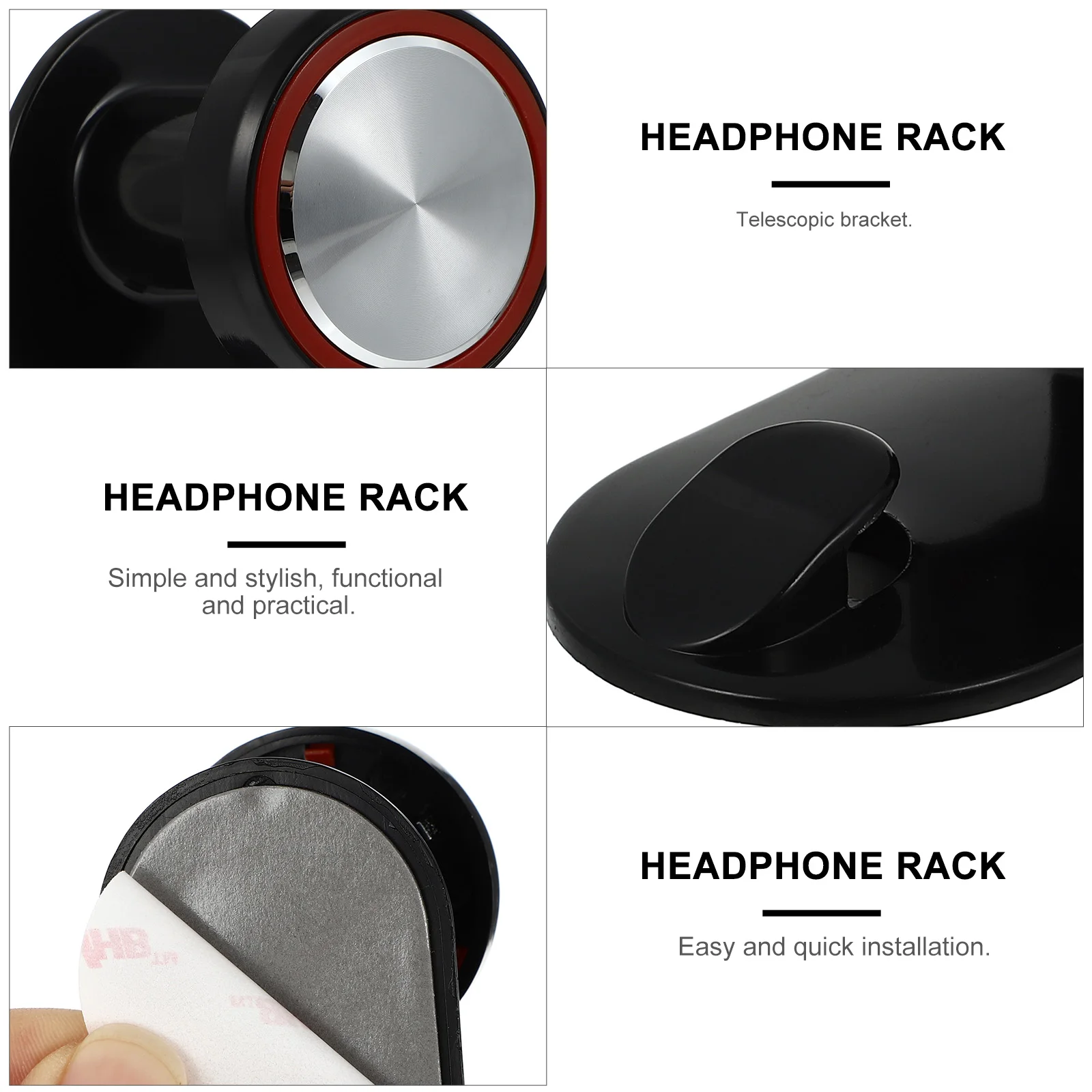 1pc Headphone Rack Durable Material Scratch Resistant Adjustable Telescopic Design Adhesive Earphone Hooks Extensible Stand For
1pc Headphone Rack Durable Material Scratch Resistant Adjustable Telescopic Design Adhesive Earphone Hooks Extensible Stand For