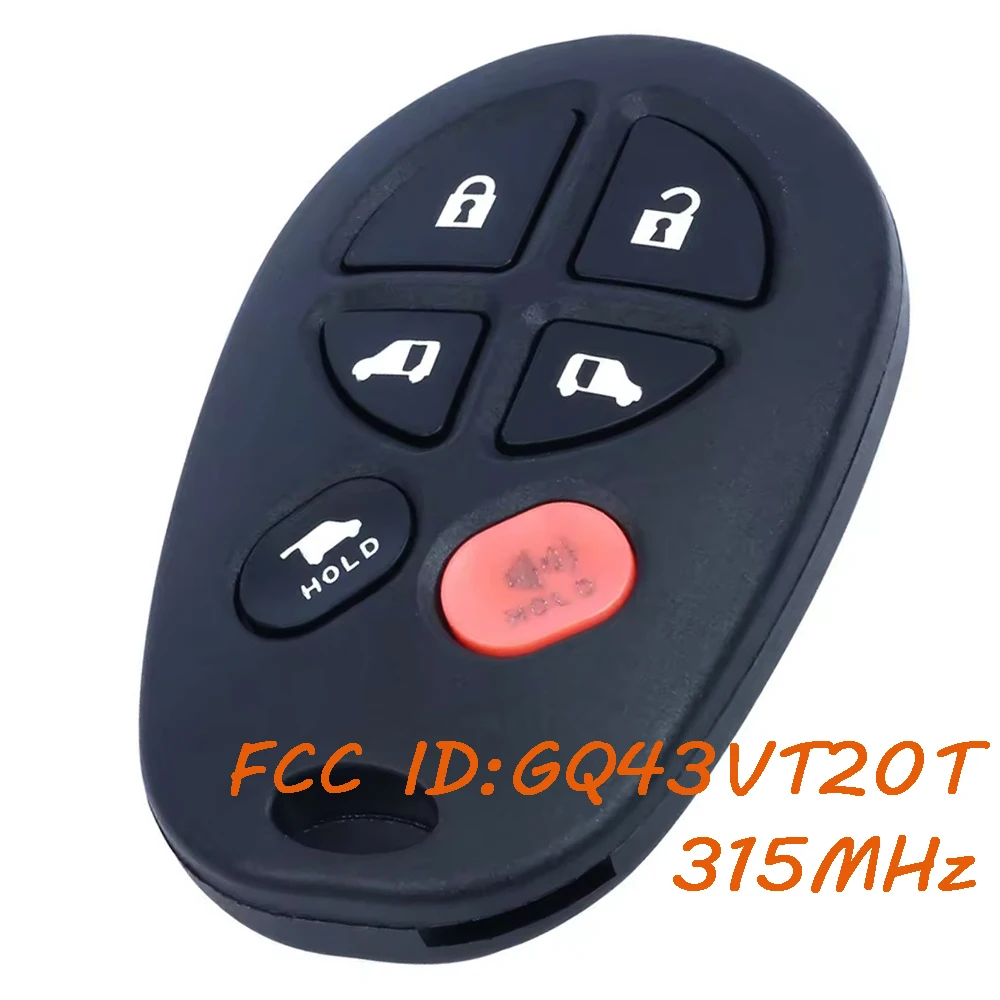 KEYECU GQ43VT20T дистанционный брелок для Toyota Sienna 2004 2005 2006 2007 2008 2009 2010 2011 2012 2013 2014 2015 2016 2017 2018
KEYECU GQ43VT20T дистанционный брелок для Toyota Sienna 2004 2005 2006 2007 2008 2009 2010 2011 2012 2013 2014 2015 2016 2017 2018
