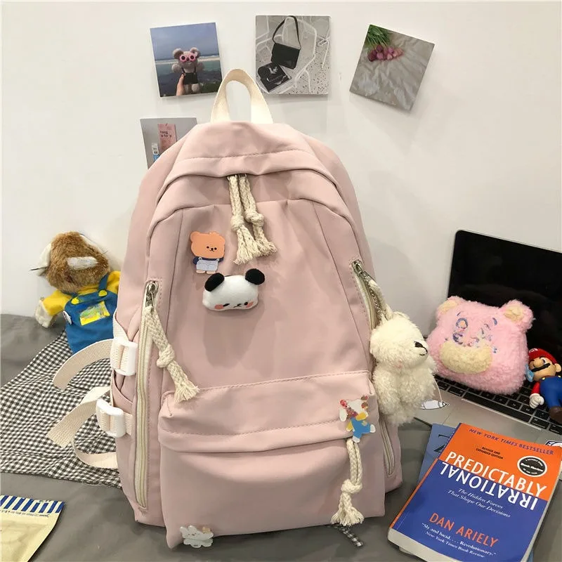 Girls Black Travel Waterproof School Bag Women New Nylon Laptop Book Bag Trendy Fashion Cute Female College Backpack Cool
Girls Black Travel Waterproof School Bag Women New Nylon Laptop Book Bag Trendy Fashion Cute Female College Backpack Cool