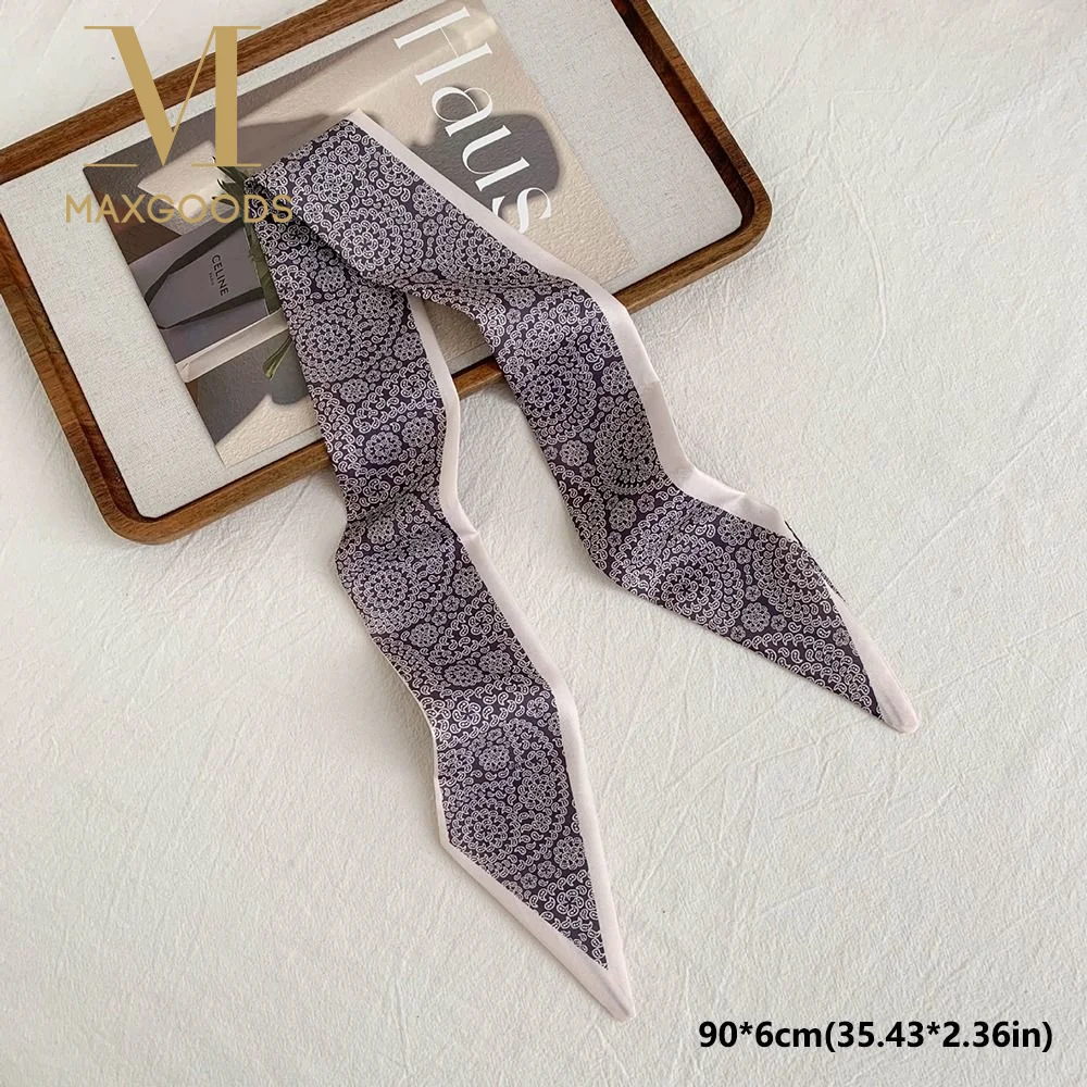 Narrow Long Paisley Patterned Silk Scarf Silk Material Satin Neck Scarves High-end Feel Versatile Geometric Floral Scarf
Narrow Long Paisley Patterned Silk Scarf Silk Material Satin Neck Scarves High-end Feel Versatile Geometric Floral Scarf