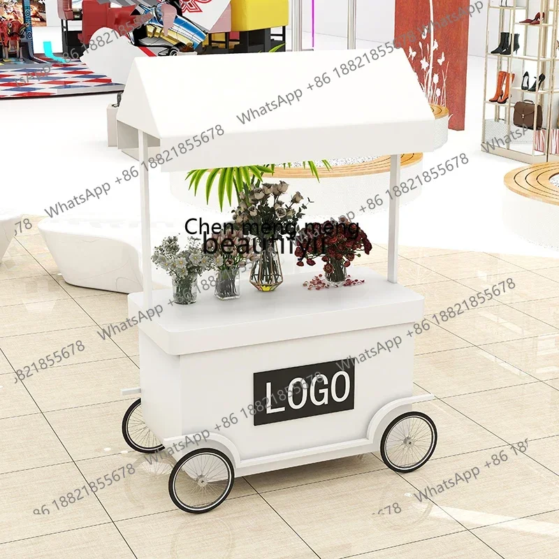 D176 Wrought iron activity trolley product sales cart activity promotion product promotion rack display stand
D176 Wrought iron activity trolley product sales cart activity promotion product promotion rack display stand