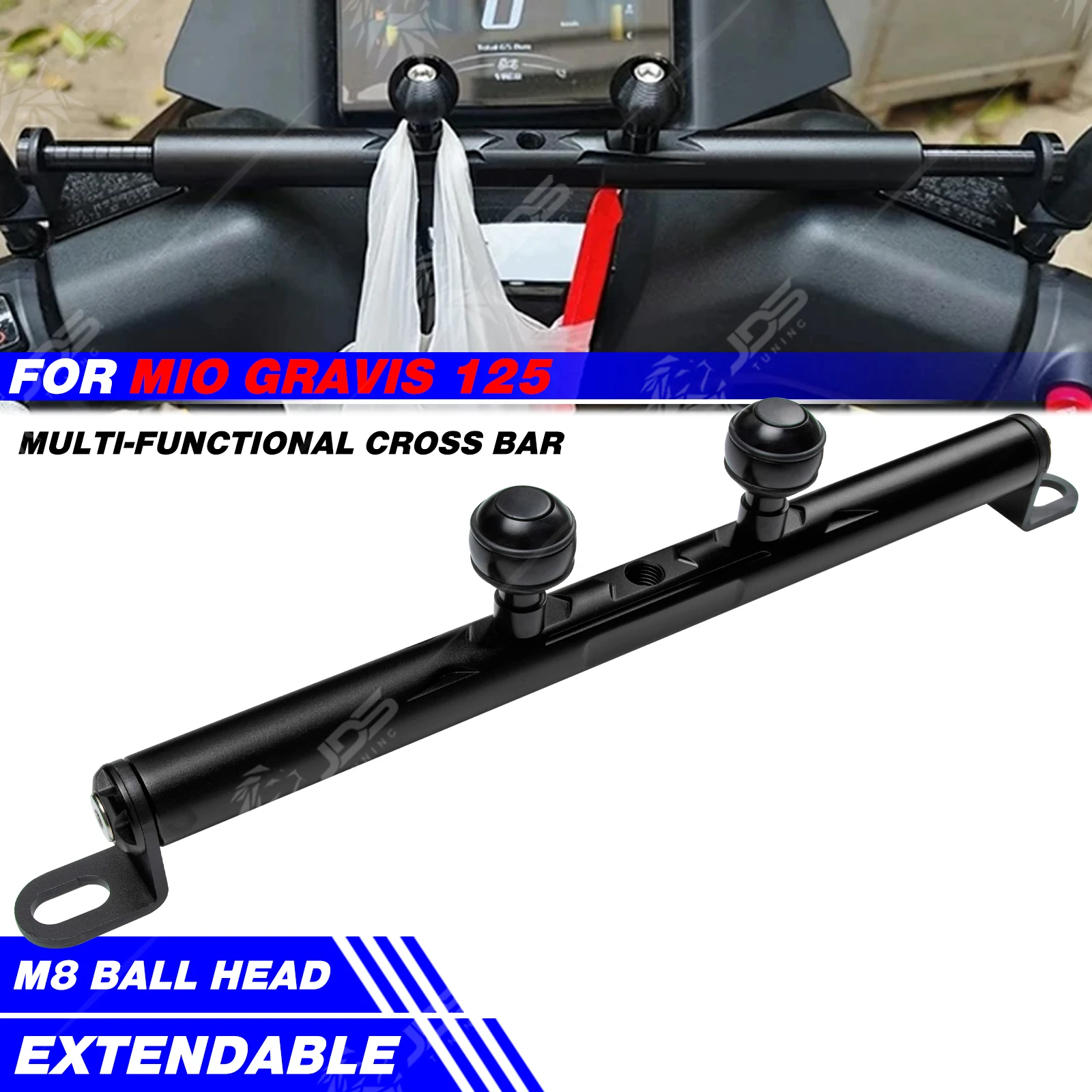 JDSTUNING For YAMAHA MIO GRAVIS 125 Crossbar Balance Beam Multifunction Bar Phone Holder Bracket Accessories Parts
JDSTUNING For YAMAHA MIO GRAVIS 125 Crossbar Balance Beam Multifunction Bar Phone Holder Bracket Accessories Parts