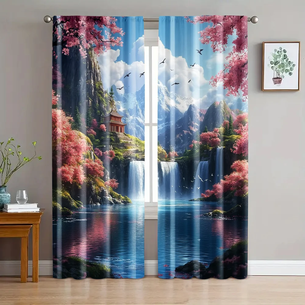 2pc, Window Drapes Castle Falls View Versatile Polyester,Without Electricity Versatile for Holiday Parties, Home Decor & Studio
2pc, Window Drapes Castle Falls View Versatile Polyester,Without Electricity Versatile for Holiday Parties, Home Decor & Studio