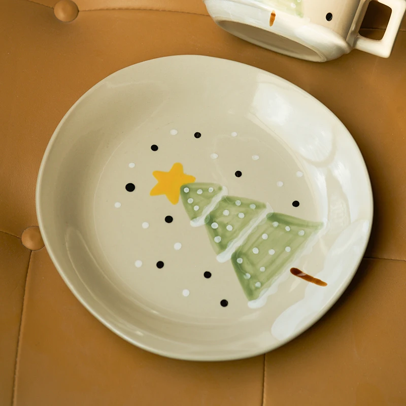 8 Inch Ceramic Round Plates Christmas Tree Printed Under Glazed Cute Cartoon Home Party Dinnerware Desserts Cake Food Container
8 Inch Ceramic Round Plates Christmas Tree Printed Under Glazed Cute Cartoon Home Party Dinnerware Desserts Cake Food Container