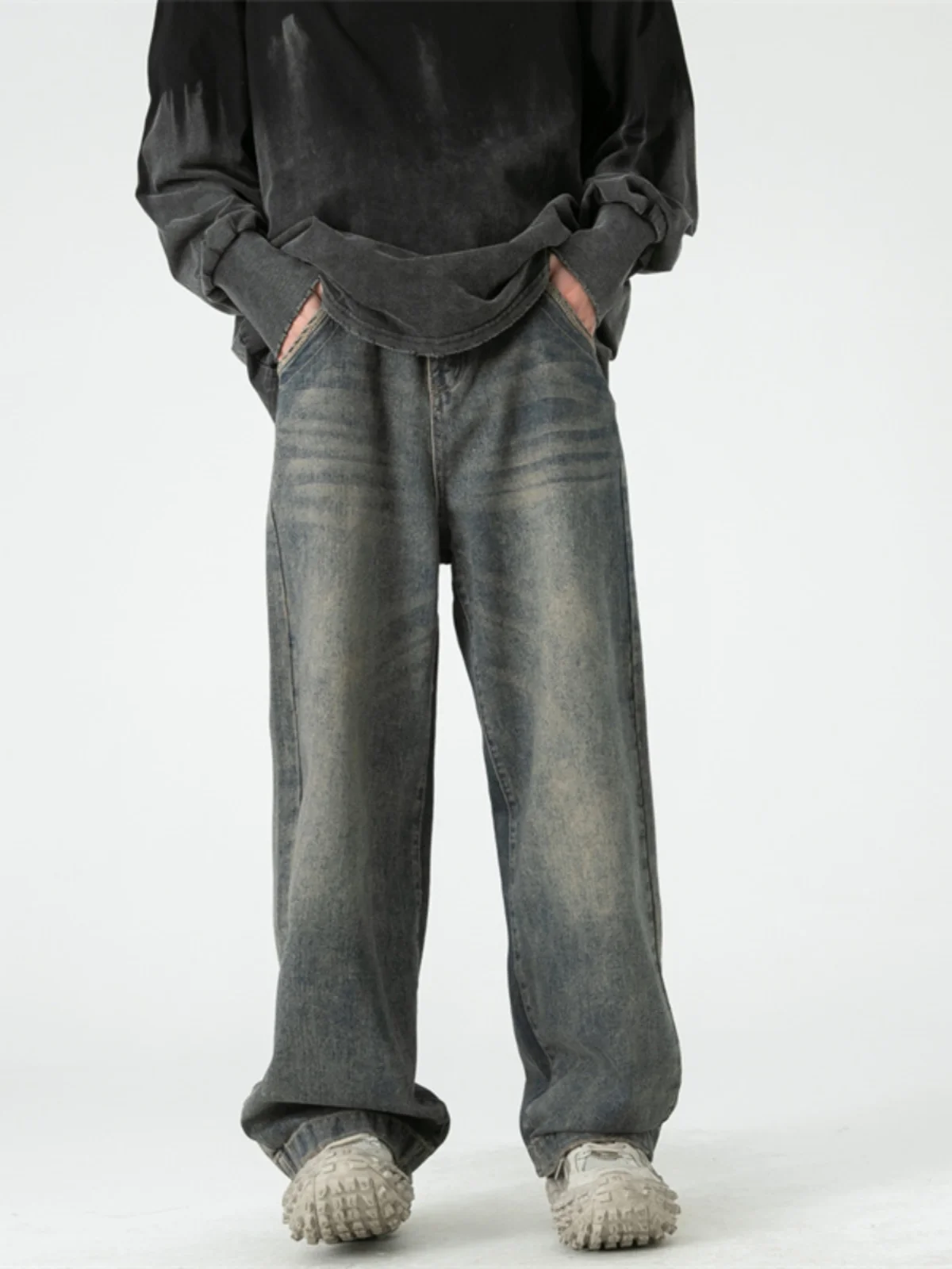 Retro American Denim Jeans Men's Autumn 2024 New Loose Wide Leg Casual Pants Straight Cut Long Trousers Cool And Haome
Retro American Denim Jeans Men's Autumn 2024 New Loose Wide Leg Casual Pants Straight Cut Long Trousers Cool And Haome