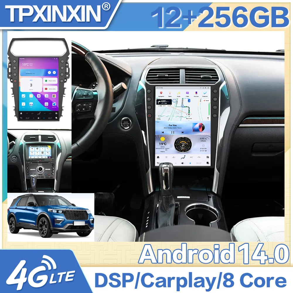 Android 13 Carplay Auto Stereo Multimedia Player For Ford Explorer 2011-2019 Car Radio GPS Navigation Tape Recorder Headunit DSP
Android 13 Carplay Auto Stereo Multimedia Player For Ford Explorer 2011-2019 Car Radio GPS Navigation Tape Recorder Headunit DSP