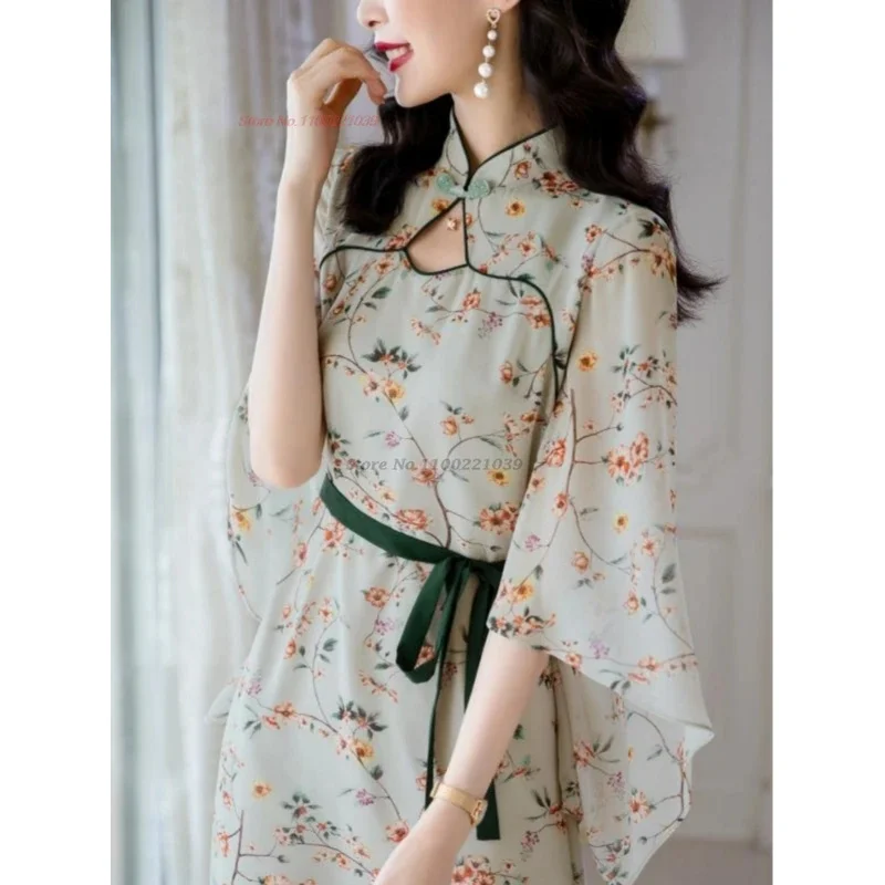 2025 chinese improved qipao dress national flower print chiffon cheongsam traditional hanfu princess dress banquet evening dress
2025 chinese improved qipao dress national flower print chiffon cheongsam traditional hanfu princess dress banquet evening dress
