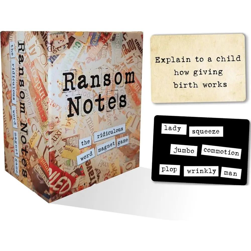 Ransom Notes - The Ridiculous Word Magnet Party Game, 3+ Players
Ransom Notes - The Ridiculous Word Magnet Party Game, 3+ Players