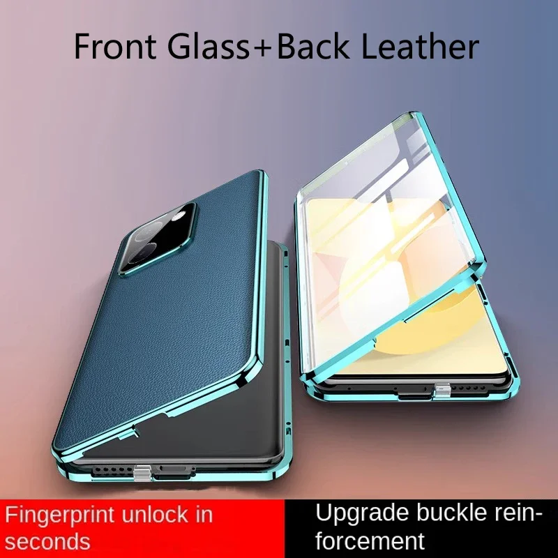 360 Full Lens Protection Metal Bumper Front Tempered Glass Cover Cases for OPPO Reno 13 14 Pro 5G Back Leather Phone Case
360 Full Lens Protection Metal Bumper Front Tempered Glass Cover Cases for OPPO Reno 13 14 Pro 5G Back Leather Phone Case