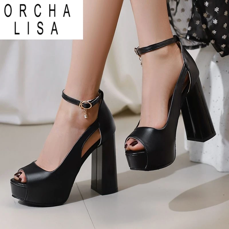 ORCHA LISA Сексуальные модные женские сандалии с открытым носком и пряжкой на ремешке на высоком каблуке 12 см, платформа 4 см, большие размеры 48 49 50 Туфли для свиданий и вечеринок
ORCHA LISA Сексуальные модные женские сандалии с открытым носком и пряжкой на ремешке на высоком каблуке 12 см, платформа 4 см, большие размеры 48 49 50 Туфли для свиданий и вечеринок