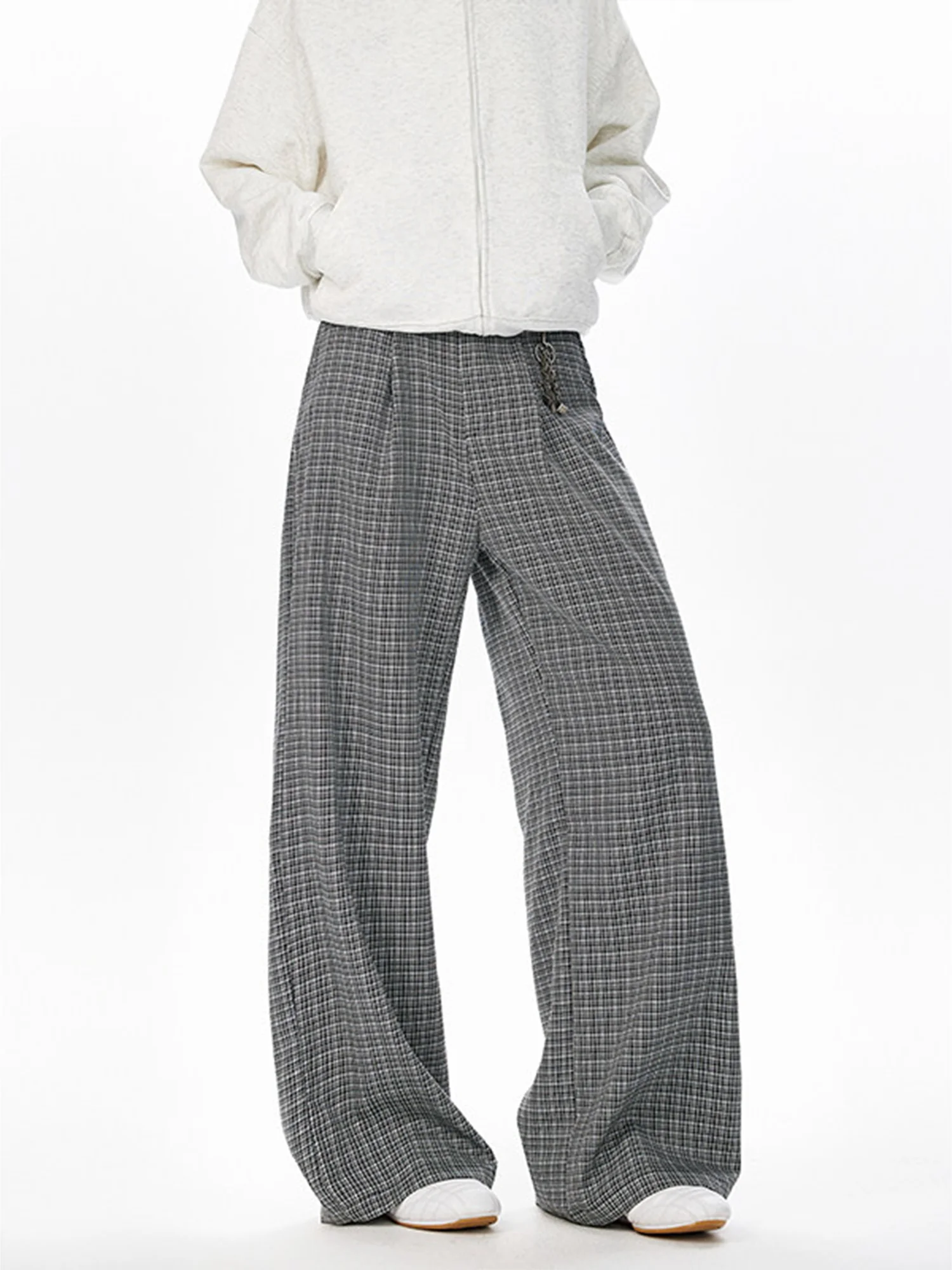 Мужские брюки в американском ретро-стиле, в клетку, прямые, свободные, широкие, осенние, повседневные, костюмные, струящиеся, молодежные, модные
Мужские брюки в американском ретро-стиле, в клетку, прямые, свободные, широкие, осенние, повседневные, костюмные, струящиеся, молодежные, модные