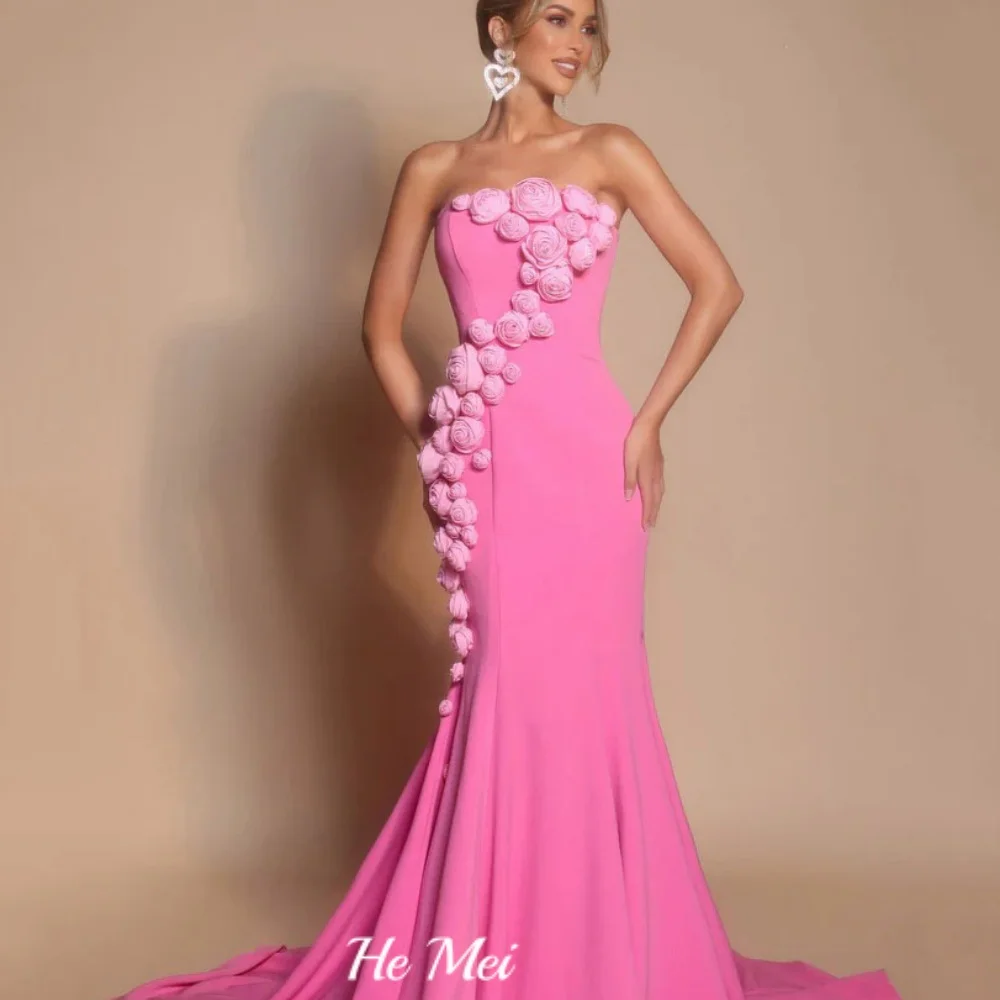 Customized Vintage with 3D Flowers Prom Dress Mermaid Strapless Evening Gown Eleagnt Party Gowns شارون سعيد
Customized Vintage with 3D Flowers Prom Dress Mermaid Strapless Evening Gown Eleagnt Party Gowns شارون سعيد