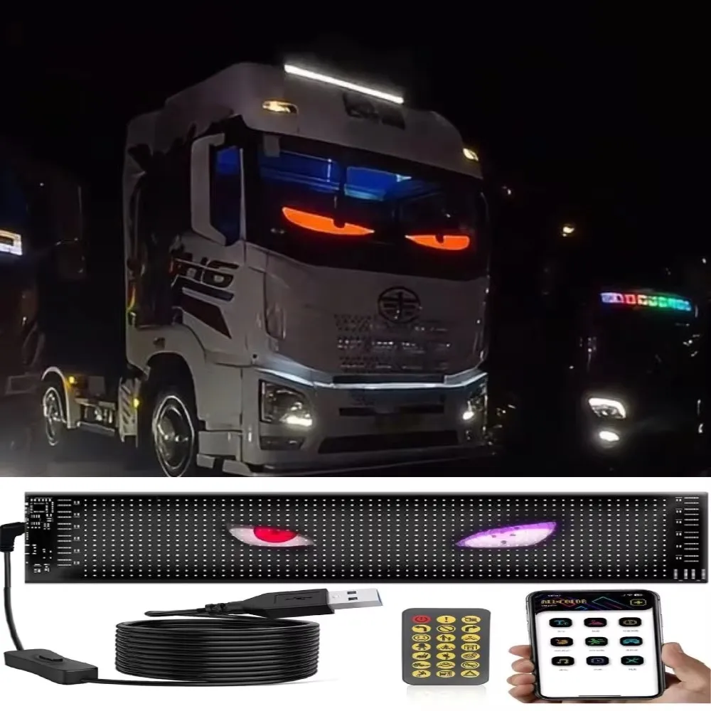 RGB LED Car Sign Animation LED Matrix Pixel Panel DIY Programmable Bluetooth App Control LED Panel Flexible Display Light
RGB LED Car Sign Animation LED Matrix Pixel Panel DIY Programmable Bluetooth App Control LED Panel Flexible Display Light