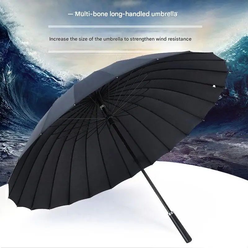 24 Rib Straight Umbrella Men's Oversized Business Long Leather Handle Umbrella Can Be Printed With Logo Advertising Umbrella
24 Rib Straight Umbrella Men's Oversized Business Long Leather Handle Umbrella Can Be Printed With Logo Advertising Umbrella