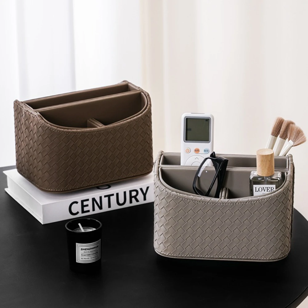 Woven Leather Rotating Storage Box, High-End Light Luxury, Makeup & Remote Caddy for Living Room Desk Home - Premium Gift
Woven Leather Rotating Storage Box, High-End Light Luxury, Makeup & Remote Caddy for Living Room Desk Home - Premium Gift