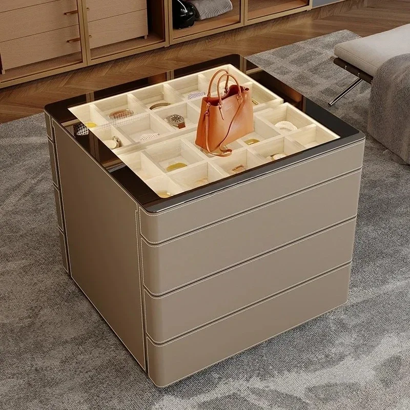 NEW Light luxury cloakroom mid-island cabinet household multi-functional glass jewelry bedroom locker
NEW Light luxury cloakroom mid-island cabinet household multi-functional glass jewelry bedroom locker