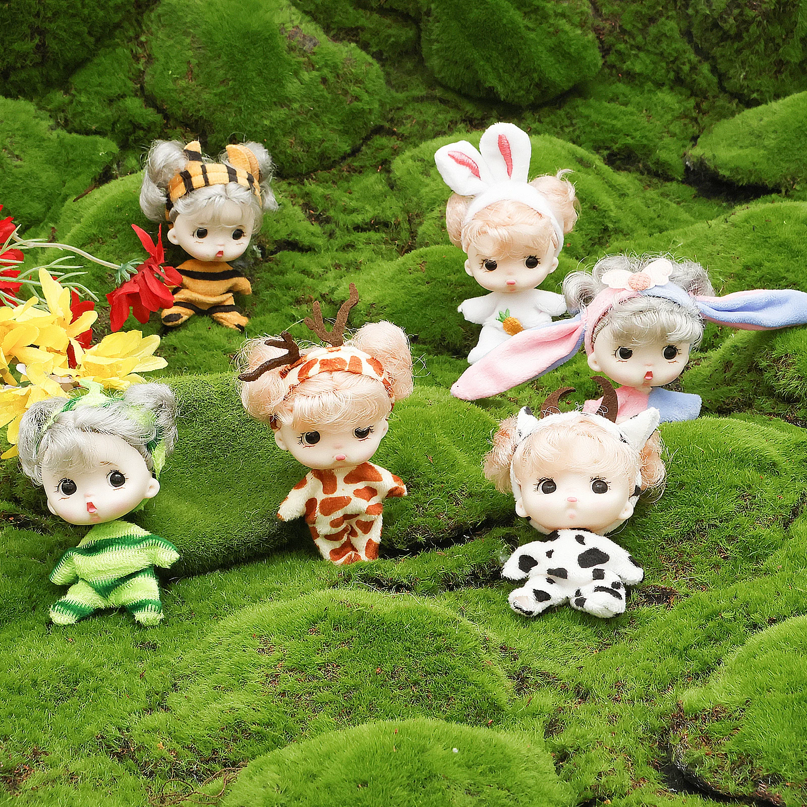6Pcs Cute Mini Baby Doll with Clothes Cute Silicone Girl Toy Adjustable Posture Simulation Realistic Baby Doll Toy Birthday Toy
6Pcs Cute Mini Baby Doll with Clothes Cute Silicone Girl Toy Adjustable Posture Simulation Realistic Baby Doll Toy Birthday Toy