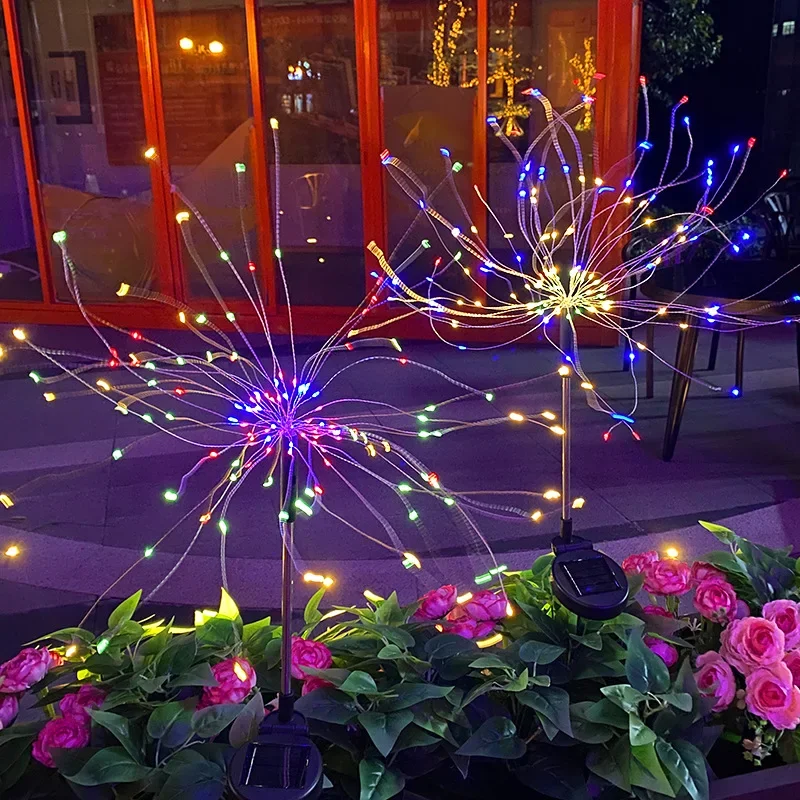 LED Solar Fireworks String Lights Waterproof Dandelion Ground Plug Lights Outdoor Courtyard Villa Garden Decorative Lawn Lights
LED Solar Fireworks String Lights Waterproof Dandelion Ground Plug Lights Outdoor Courtyard Villa Garden Decorative Lawn Lights