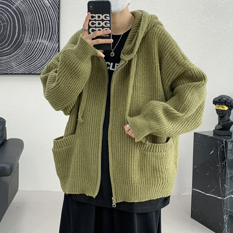 New Arrival Male Autumn and Winter Cardigan Solid Hooded Sweater Jacket Men's Casual Warmth Single Breasted Cardigan Top Z34
New Arrival Male Autumn and Winter Cardigan Solid Hooded Sweater Jacket Men's Casual Warmth Single Breasted Cardigan Top Z34