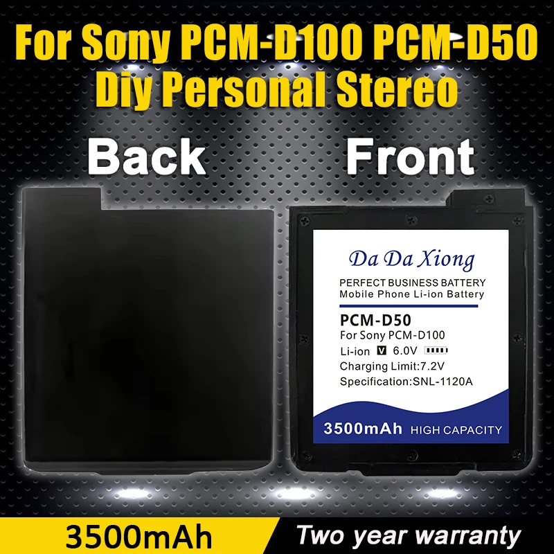 100% New 3500mAh Battery for Sony PCM-D100 PCM-D50 diy personal stereo Batteries
100% New 3500mAh Battery for Sony PCM-D100 PCM-D50 diy personal stereo Batteries