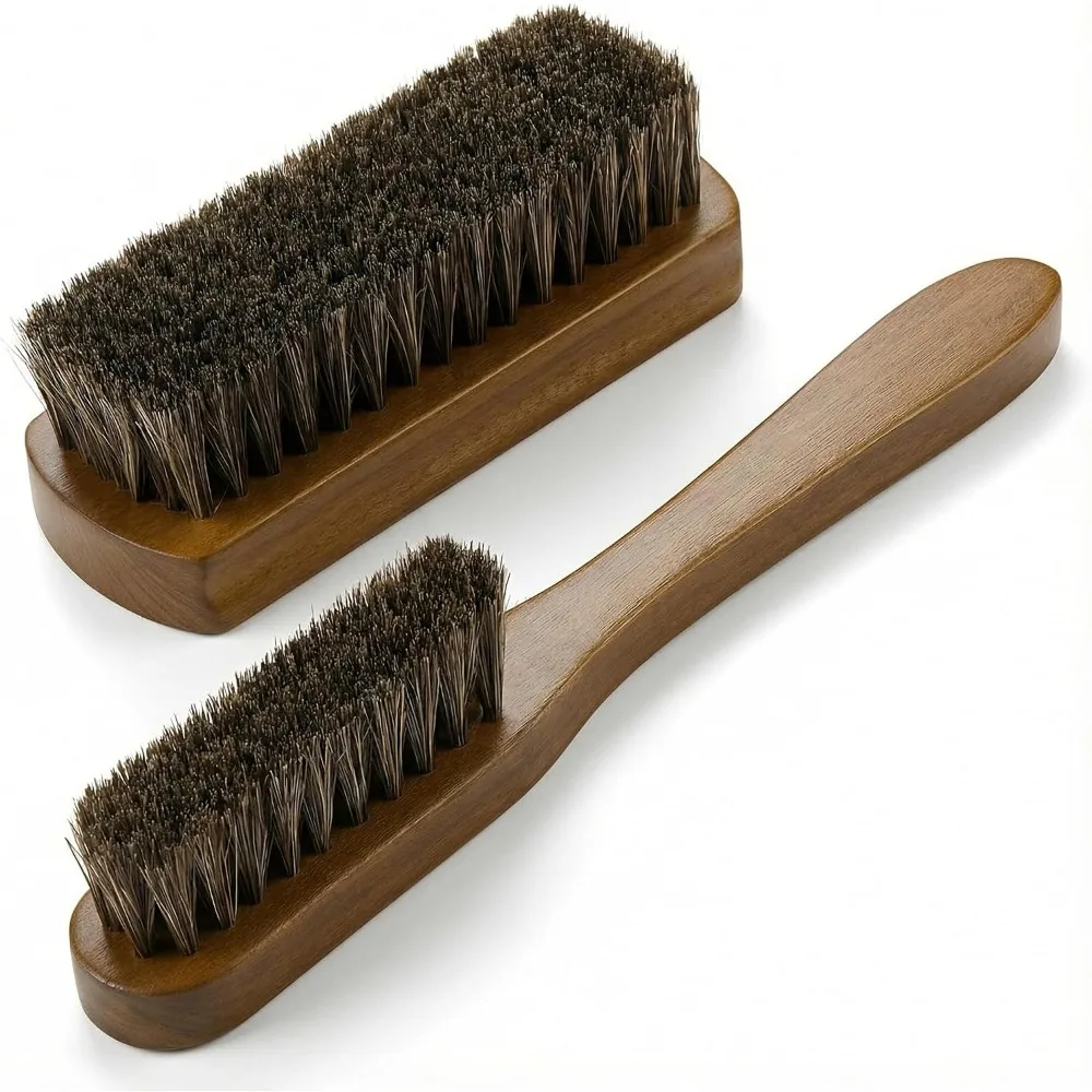 Leather & Upholstery Cleaning Brush Set, 100% Horse Hair Bristle, to Clean Car Seats & Leather Sofas, for Alcantara, Interiors, Furniture, Boots, Shoes, Bags and More
Leather & Upholstery Cleaning Brush Set, 100% Horse Hair Bristle, to Clean Car Seats & Leather Sofas, for Alcantara, Interiors, Furniture, Boots, Shoes, Bags and More