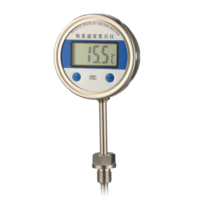 Digital bimetallic thermometer digital display industrial temperature gauge 220V battery powered
Digital bimetallic thermometer digital display industrial temperature gauge 220V battery powered