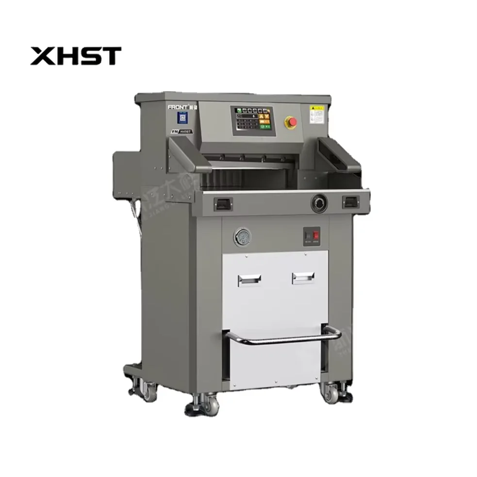 19" Hydraulic Computerized Paper Trimmer 490mm 49cm Guillotine FRONT H498T H5010 H500T
19" Hydraulic Computerized Paper Trimmer 490mm 49cm Guillotine FRONT H498T H5010 H500T